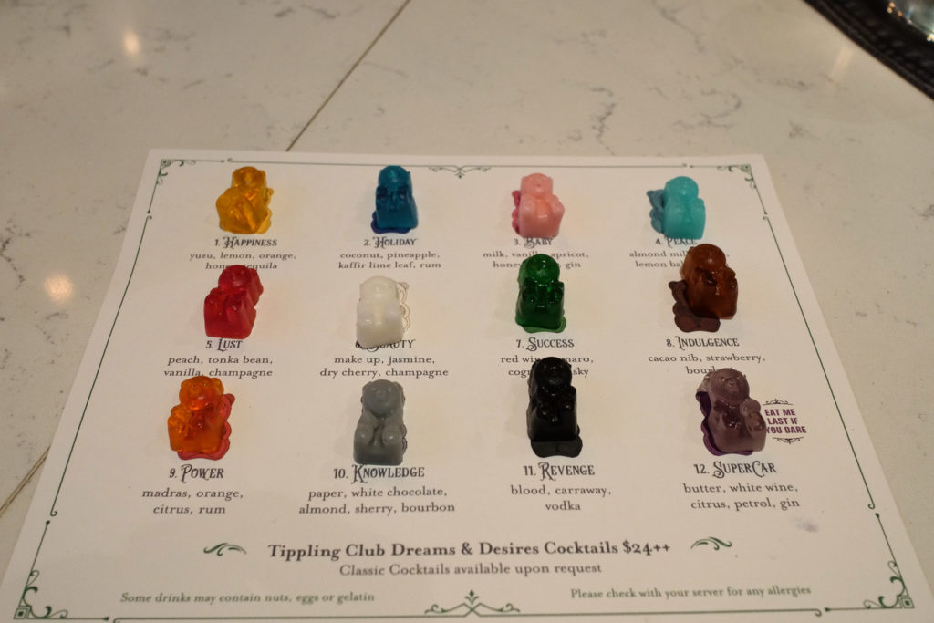 Tippling Club Gummy Beat Menu