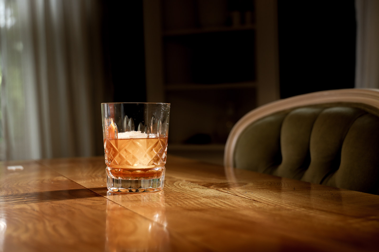 Peach Old Fashioned-image