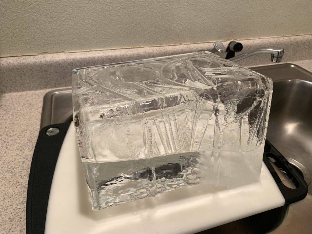 A Block of Clear Ice