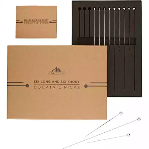 Stainless Steel Cocktail Picks Combo Pack