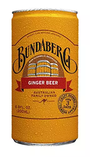 Bundaberg Ginger Beer, 6.8 fl oz Cans, (24 Pack)