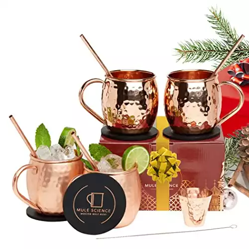 Moscow Mule Copper Mugs - Set of 4
