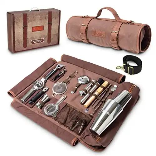 Travel Bartender Kit Bag with Bar Tools